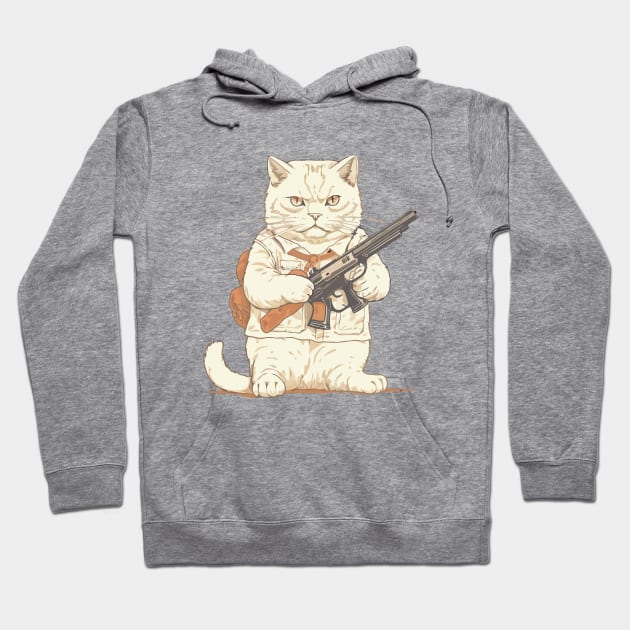 Gangsta Kitty Hoodie by uniqued